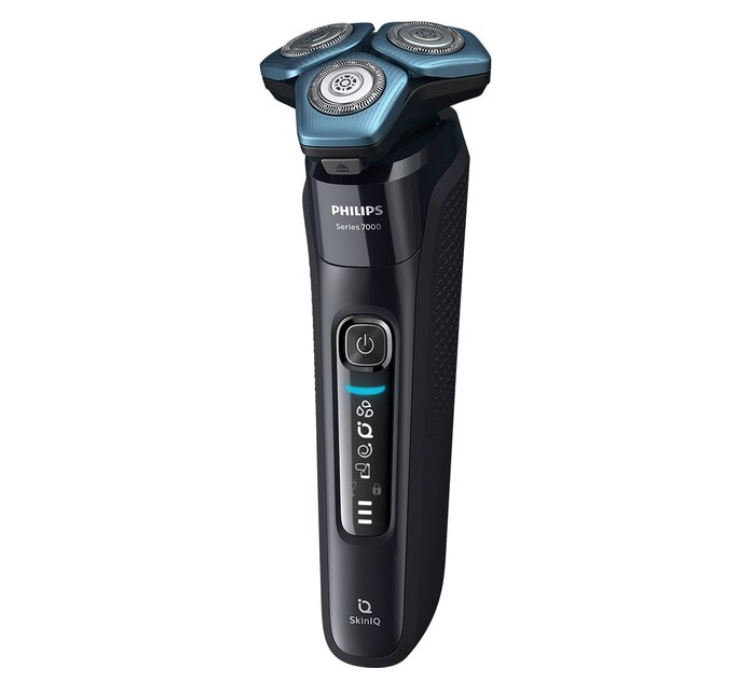 Aparat de Ras PHILIPS Shaver Series 7000 S7886/55, Acumulator, Autonomie 60 min, SkinIQ, Negru