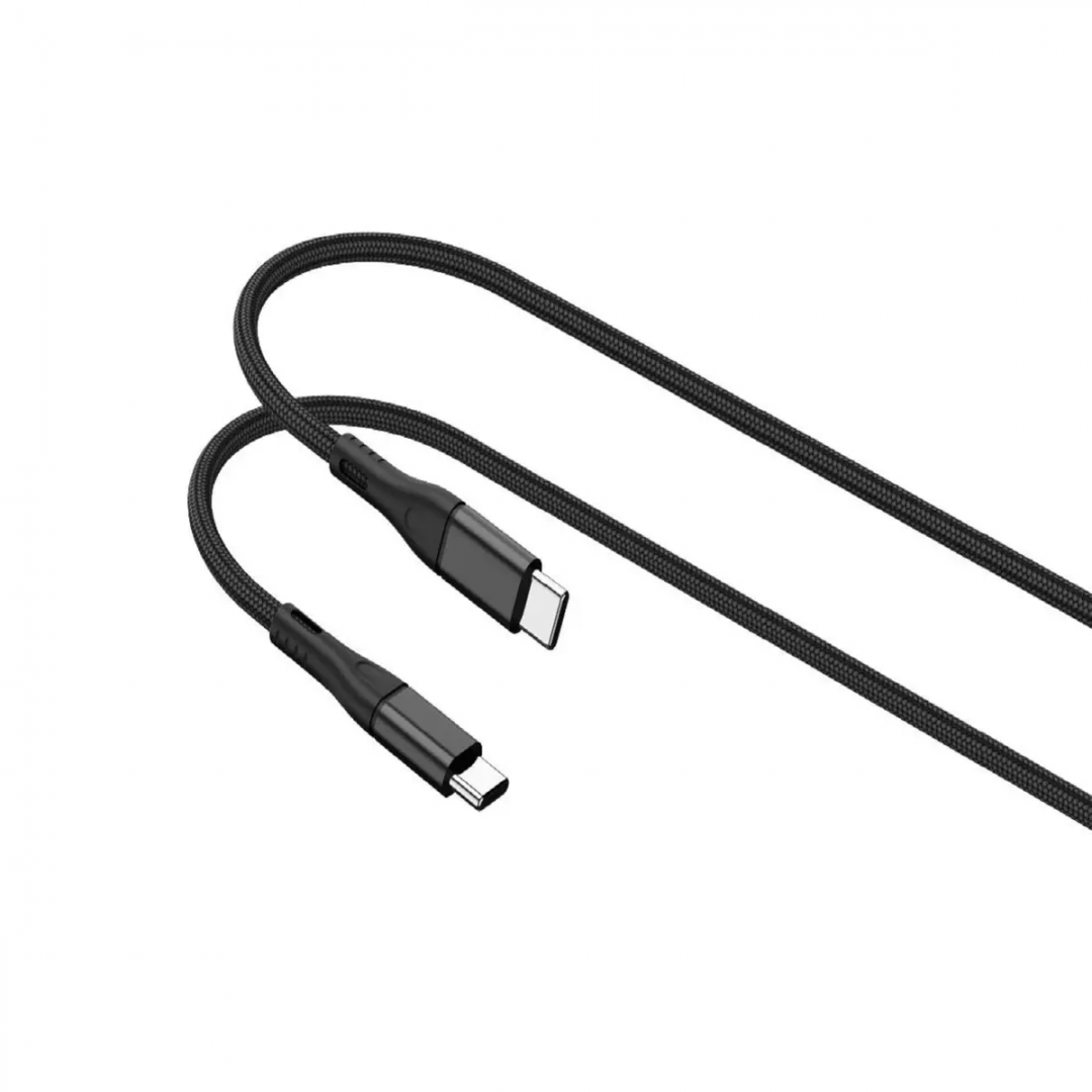 Cablu Lemontti Super Fast Charge Type-C la Type-C, PD 100W, putere: 100W:5V/3A、9V/3A、12V/3A、15V/3A、20V/5A, lungime 1.2m, cablu