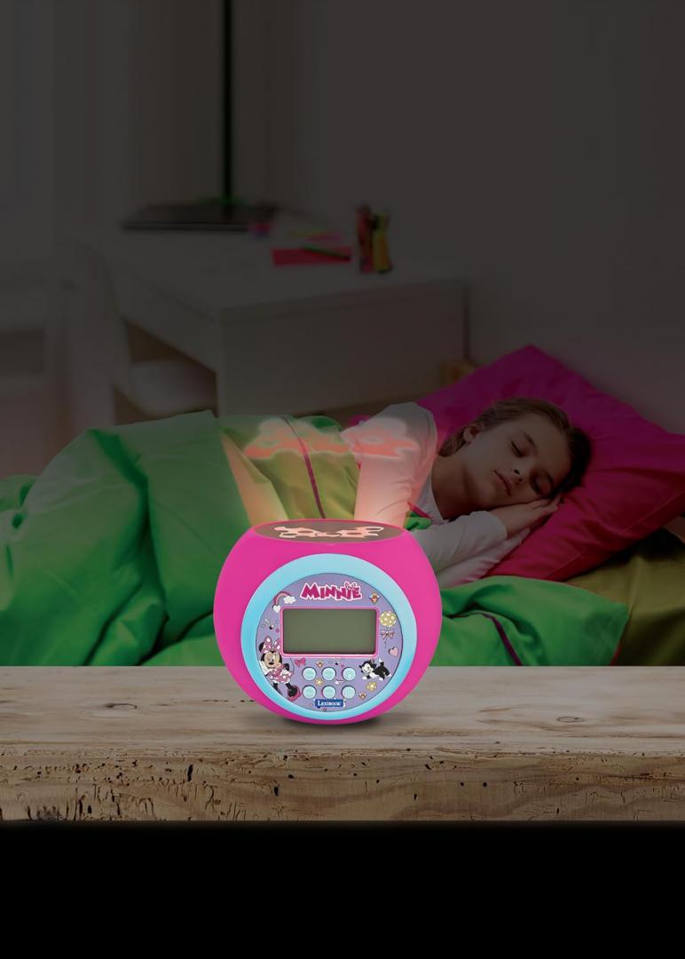 CEAS DESTEPTATOR CU PROIECTOR, MINNIE MOUSE