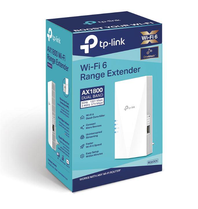 Range Extender TP-Link RE600X, Gigabit, Dual-band, WI-FI