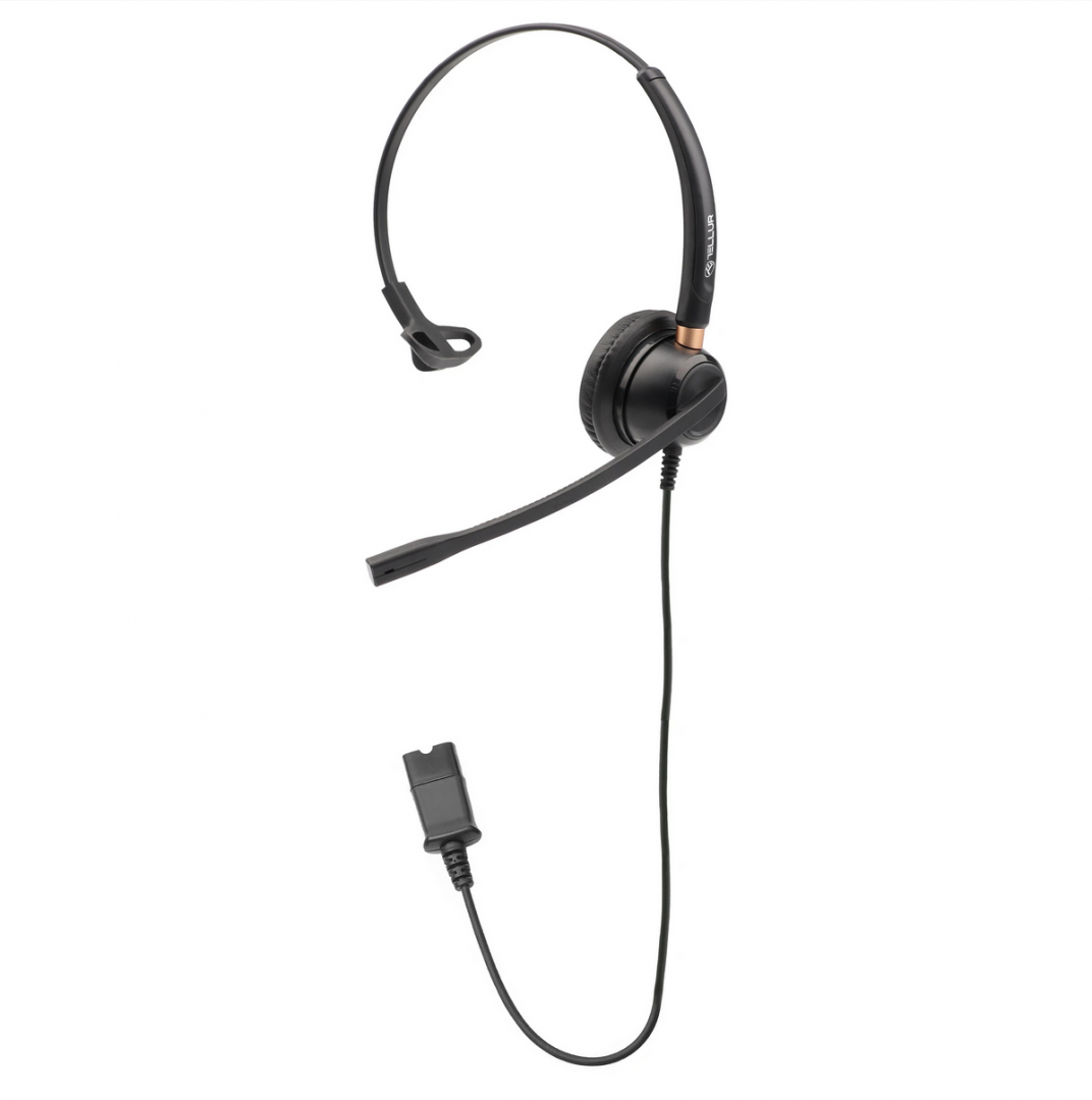Casti cu fir call center Tellur Voice 510N, monoaural, USB, negru