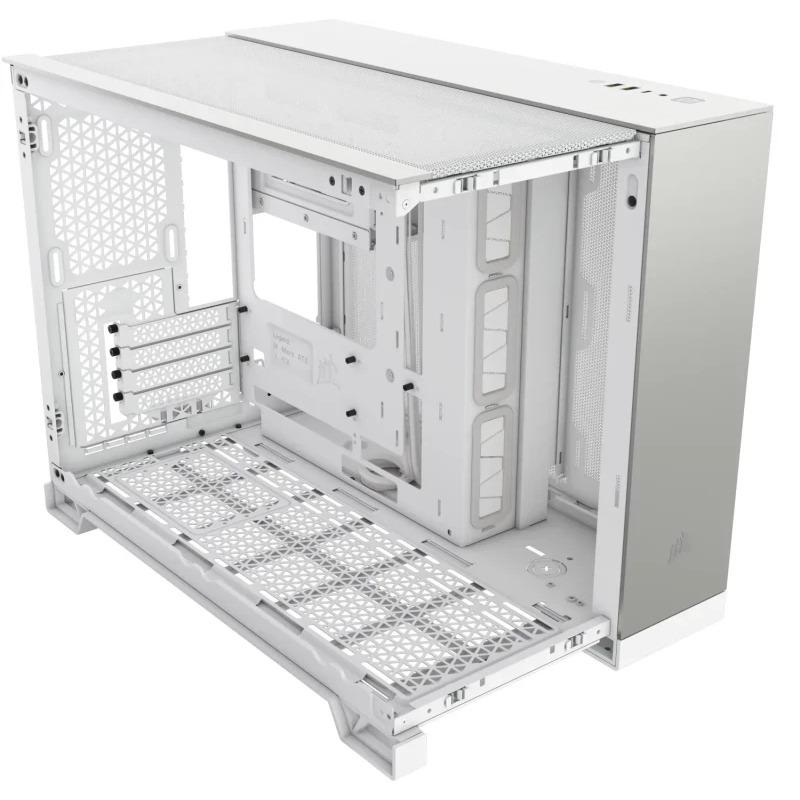 Carcasa CORSAIR 2500X Micro ATX Dual Chamber White/Satin Gray Aluminium