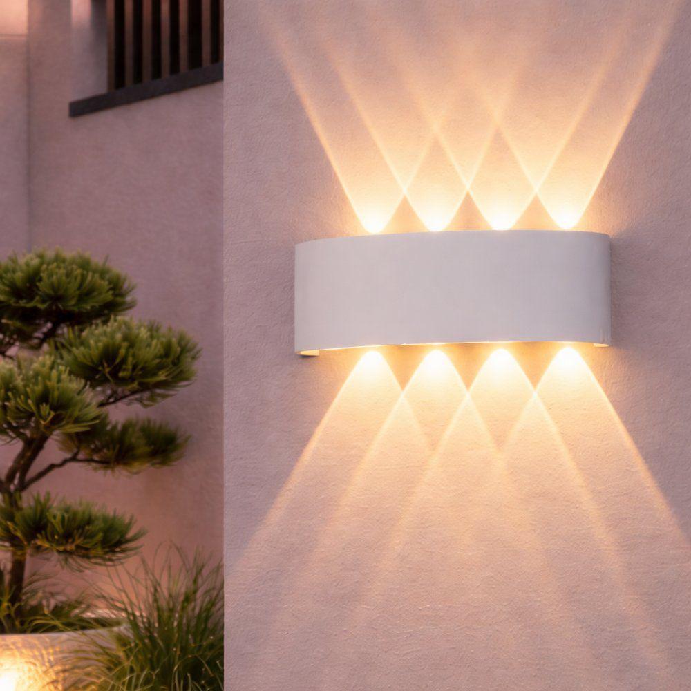 Aplica LED Vivalux ARUBA, 8W, 600 lm, lumina alba(3000K-4000K-6400K), 24°, IP65, 220x80x45mm, 40000h, aluminiu, -25÷+40°C, Alb/Gri