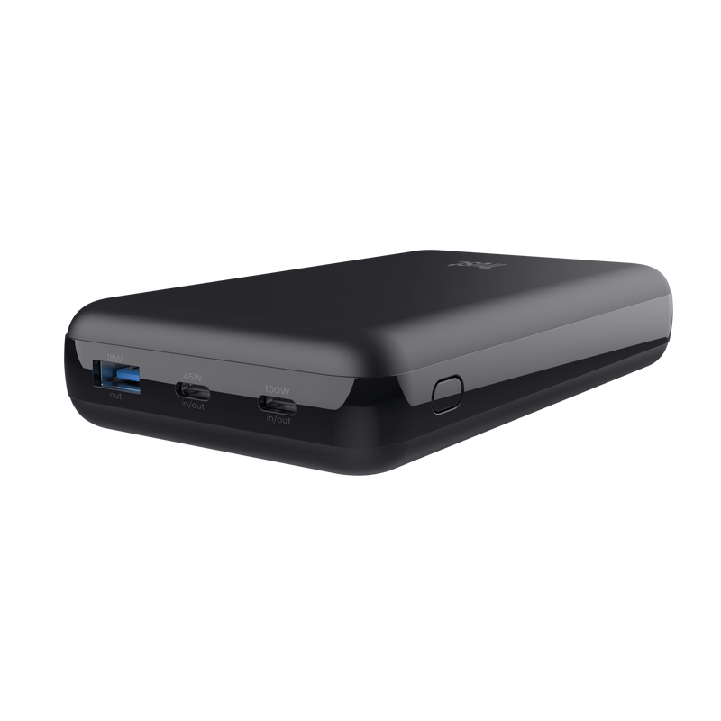 Baterie externa pentru laptop Trust Laro, 100W, interval voltaj 5 V - 20 V, negru
