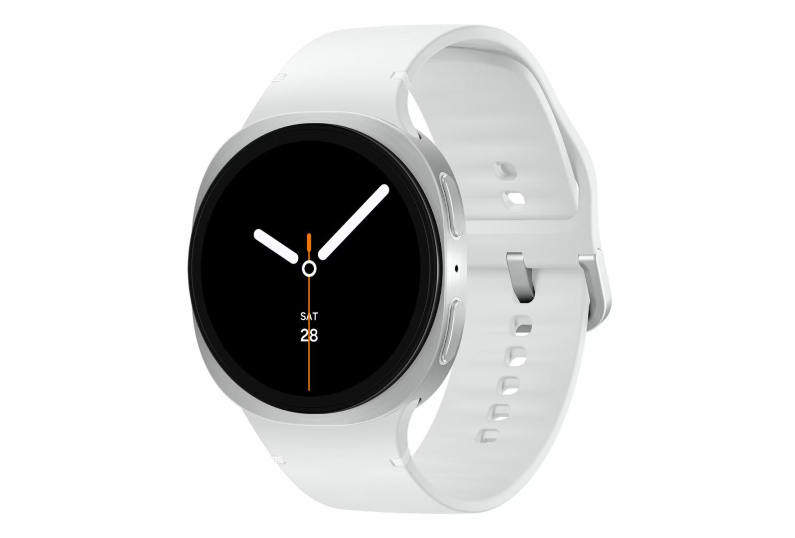 SG Watch8 44mm 1.47" L335 (eSIM Cellular) Silver / White strap