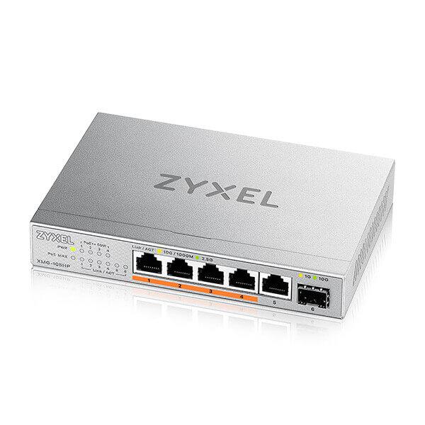 SWITCH ZYXEL XMG105H 5PORT POE 1 SPF+