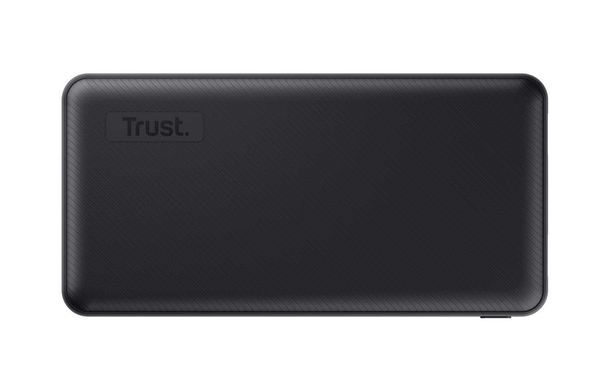 Baterie externa Trust Primo 20.000mAh, 3 porturi: 2 x USB-A (12W) si 1 x USB-C (15W), negru