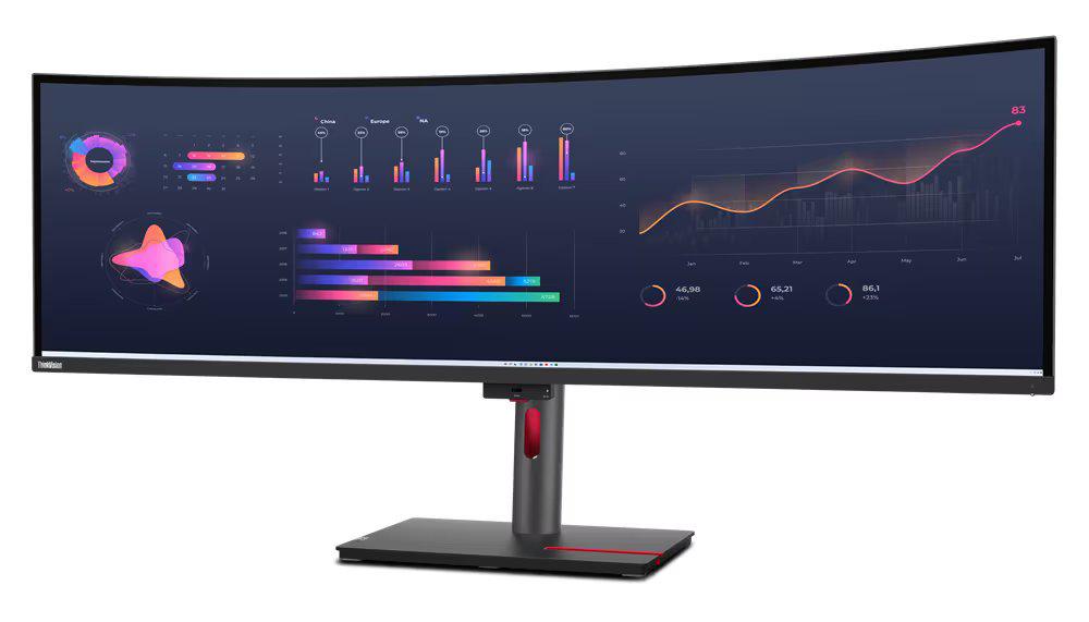 Monitor Commercial Lenovo ThinkVision P49w-30, 49", 5120 x 1440 pixeli, Black, 3 ani Garantie