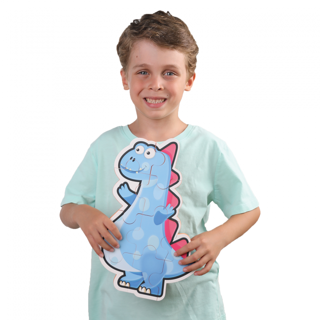 PUZZLE DIN SPUMA EVA, MAXI CU 10 PIESE, ALBASTRU, PUEDO