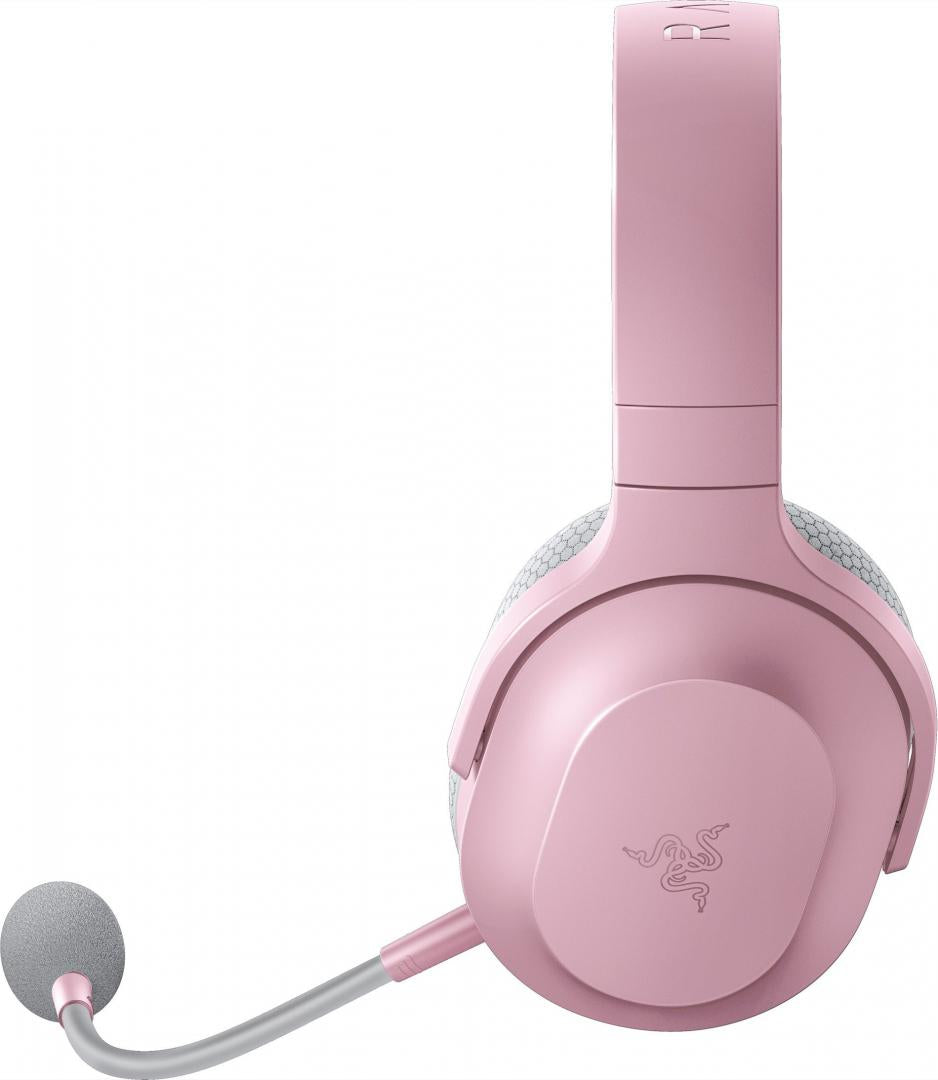 Casti cu microfon Razer Barracuda X - Quartz (2022) wireless, Wireless Multi-platform Gaming and Mobile Headset, USB-C, 20 Hz – 20 kHz, 32ohm, 96db, driver 40mm, roz