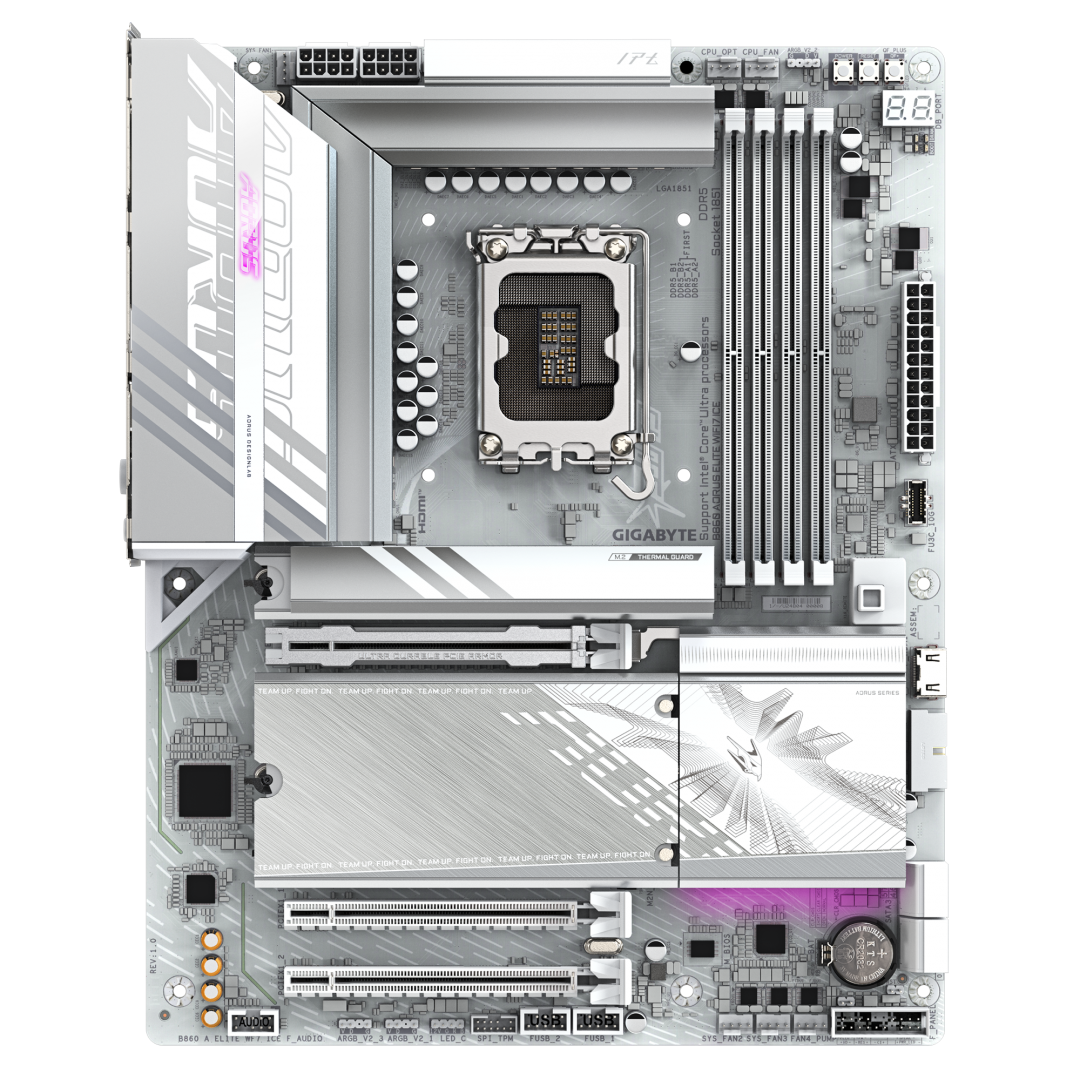 Placa de Baza GIGABYTE B860 AORUS ELITE WIFI7 ICE LGA1851