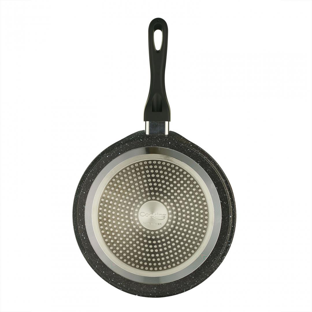 TIGAIE ALUMINIU CLATITE 28X1.5CM, BLACK SAND, COOKING BY HEINNER