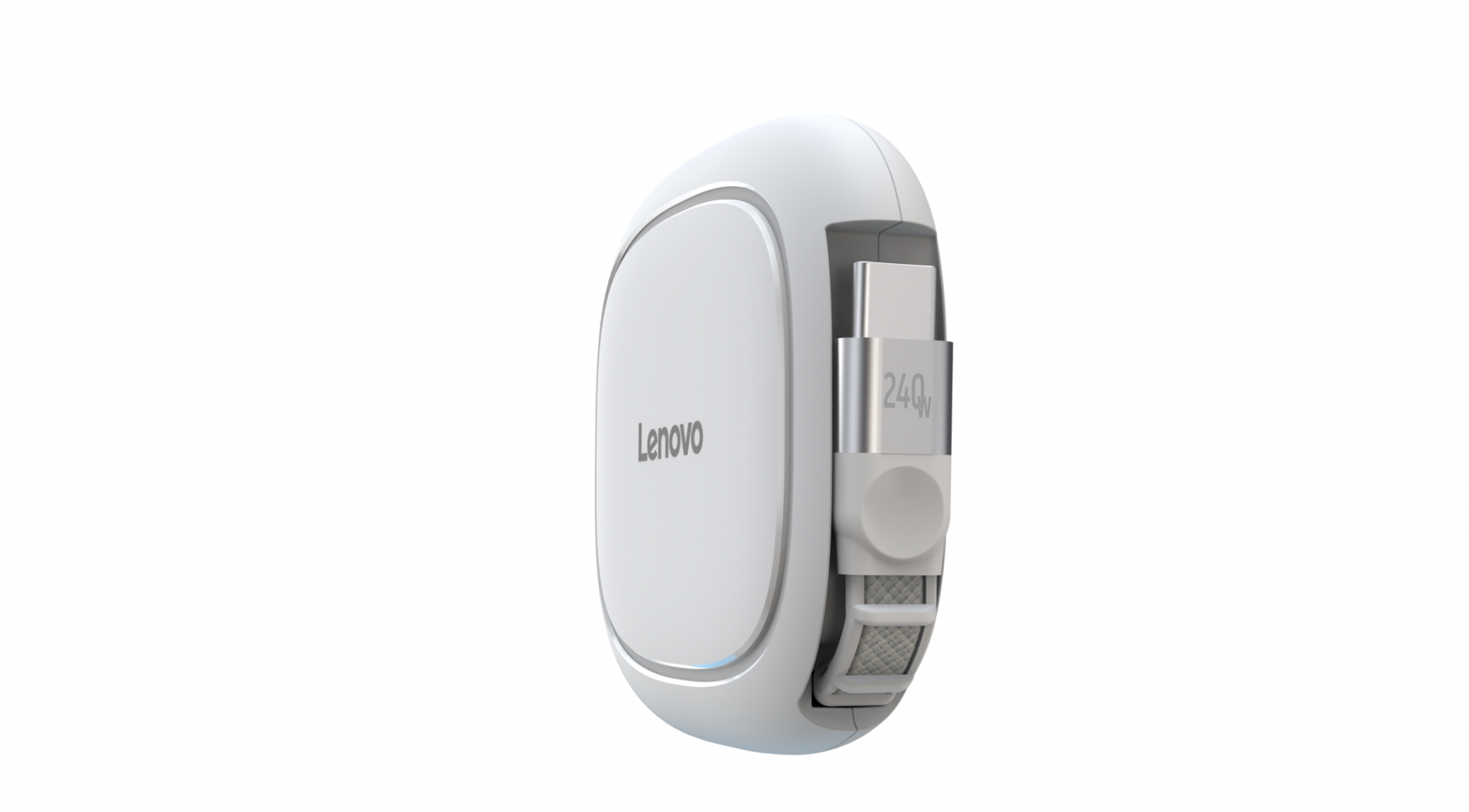 Cablu Lenovo 240W USB-C Retractable; Greutate: 0.07kg; Dimensiuni: 120 mm x 100 mm x 30 mm; Culoare: Alb; Garantie: 1 an