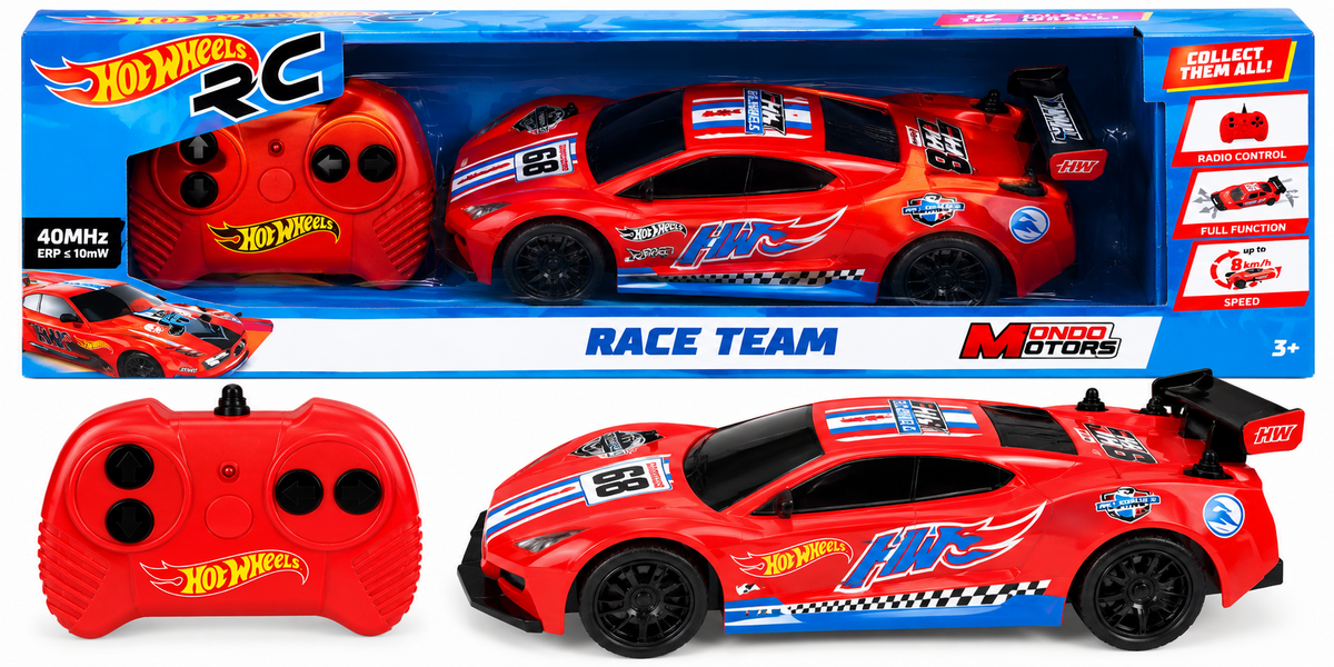 MASINUTA CU TELECOMANDA HOTWEELS,1:28,RACE TEAM, ROSIE