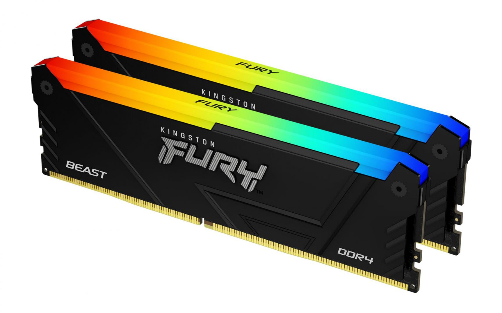 Memorie RAM Kingston FURY Beast RGB, 16GB DDR4, 3600MHz, CL17