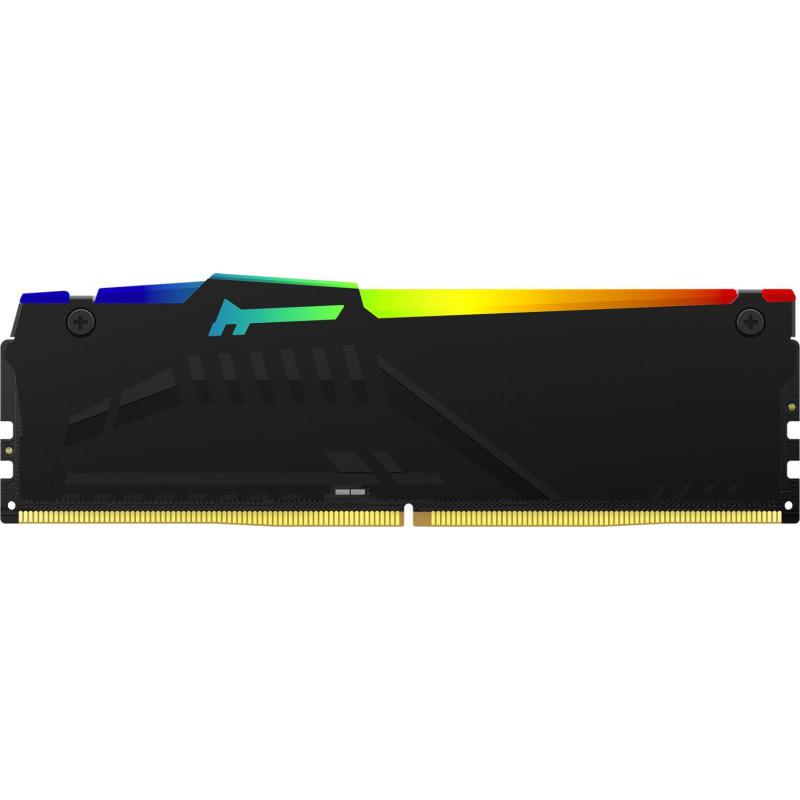 Memorie RAM Kingston , DIMM, 32GB (2x16GB) DDR5, CL40, 5200MHz FURY Beast RGB