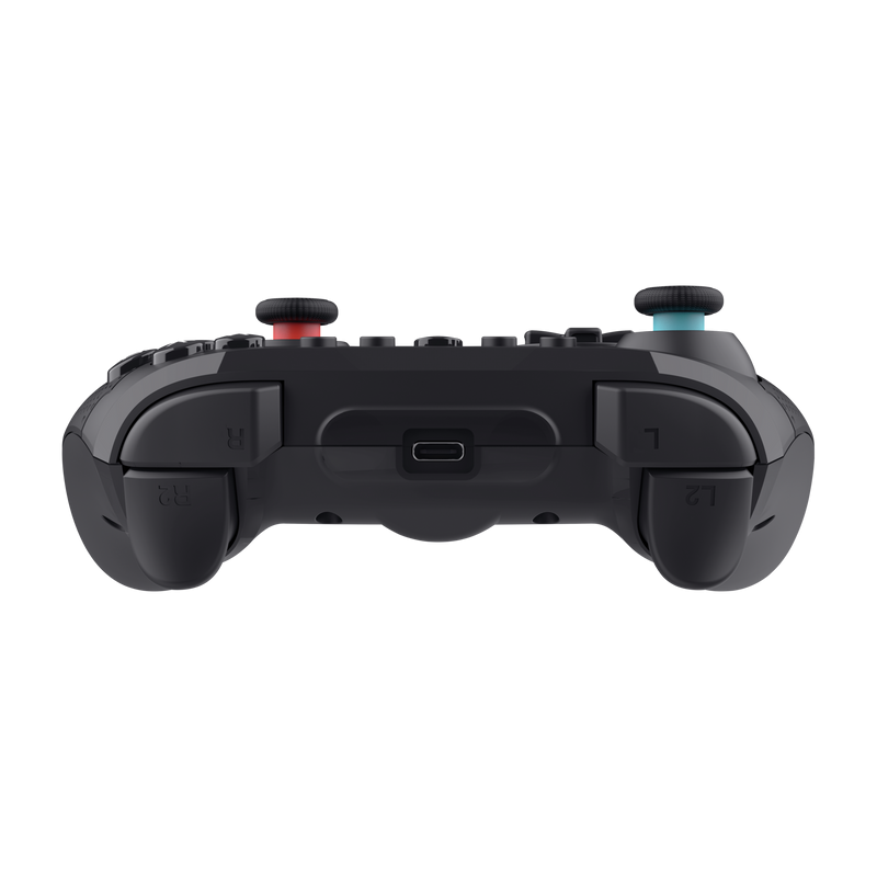 Controller wireless Trust Muta pentru consola Nintendo Switch, 15 butoane, controale: A, B, X, Y, L1, L2, L3, R1, R2, R3, reset, 8-way, start, select, d-input, negru
