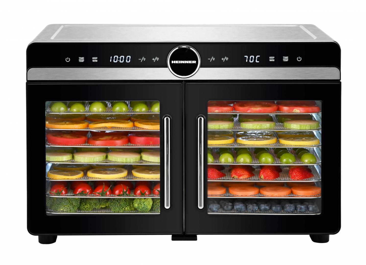 DESHIDRATOR FRUCTE SI LEGUME HEINNER DUALDRY ELITE HFD-KDDB1400BKSS