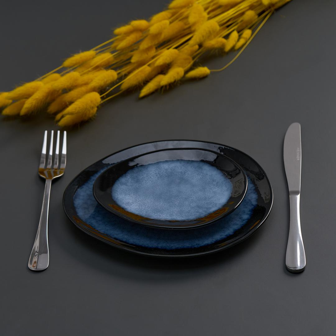 SET 4 FARFURII OVALE CERAMICA 21 CM, SERENITY, ART OF DINING BY HEINNER