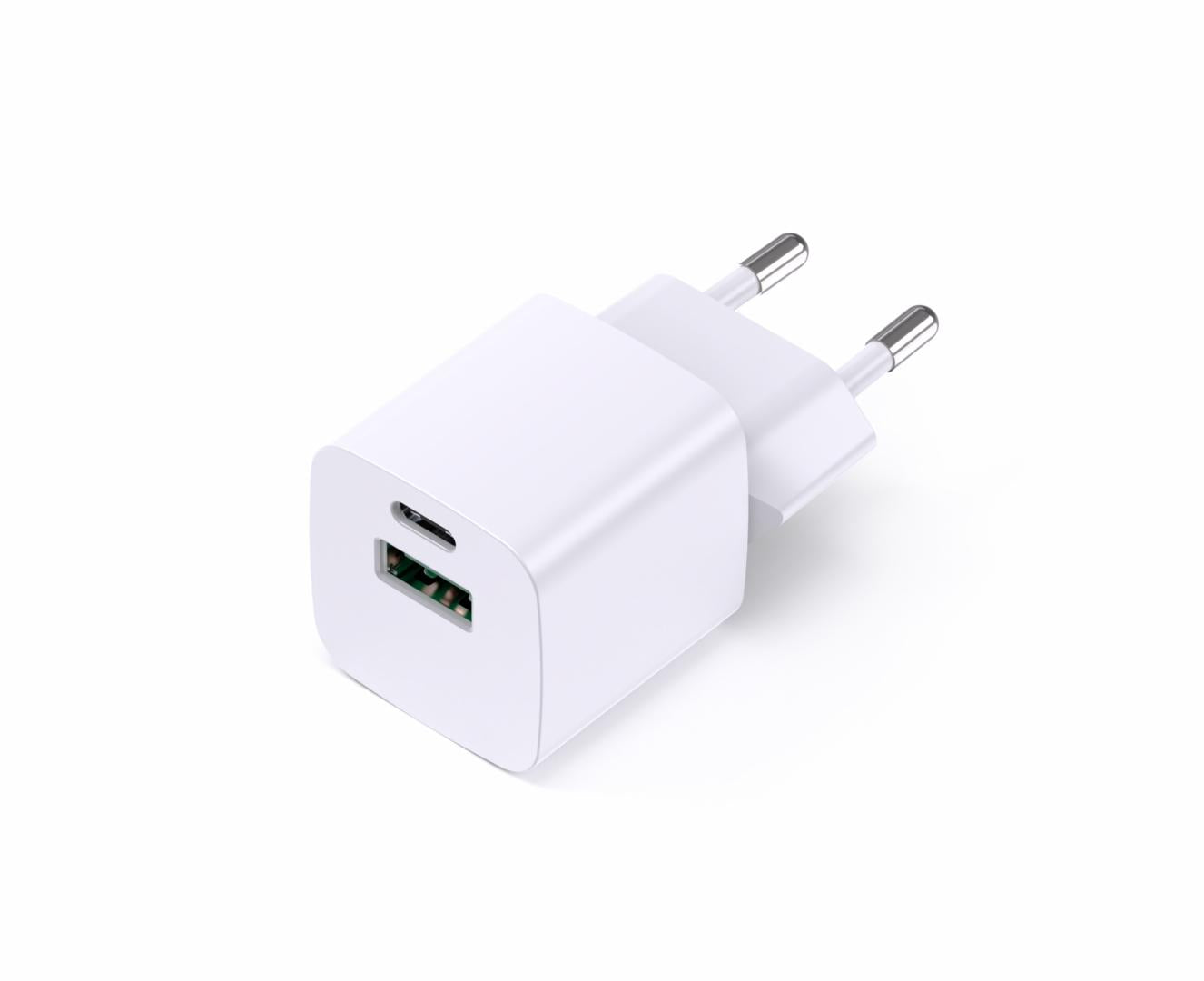 Incarcator cu USB Ieșire USB-C: USB-C: 5V/3A, 9V/3A, 12V/2,5A, 15V/2,0A, 20V1,5A (30W) PPS: 3,3V-11V/3,0A, 3,3V-16,0V/2,0A (33W) USB-A: 5V/3A, 9V/2A, 12V/1,5A (18W) USB-C+USB-A: 5V/3A (15W) Tensiune de intrare: 100-240VAC, 50/60Hz Protecție la