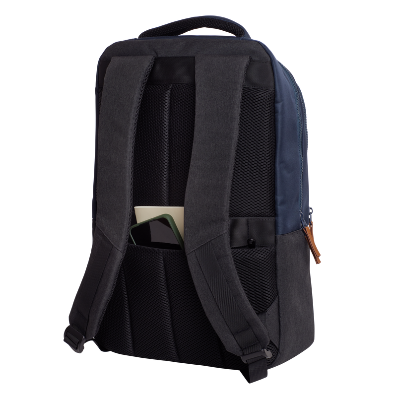 Rucsac laptop Trust Lisboa pentru laptop-uri cu diagonala de 16", material POM, RPET Polyester, RPET twill polyester, volum 23 L, albastru