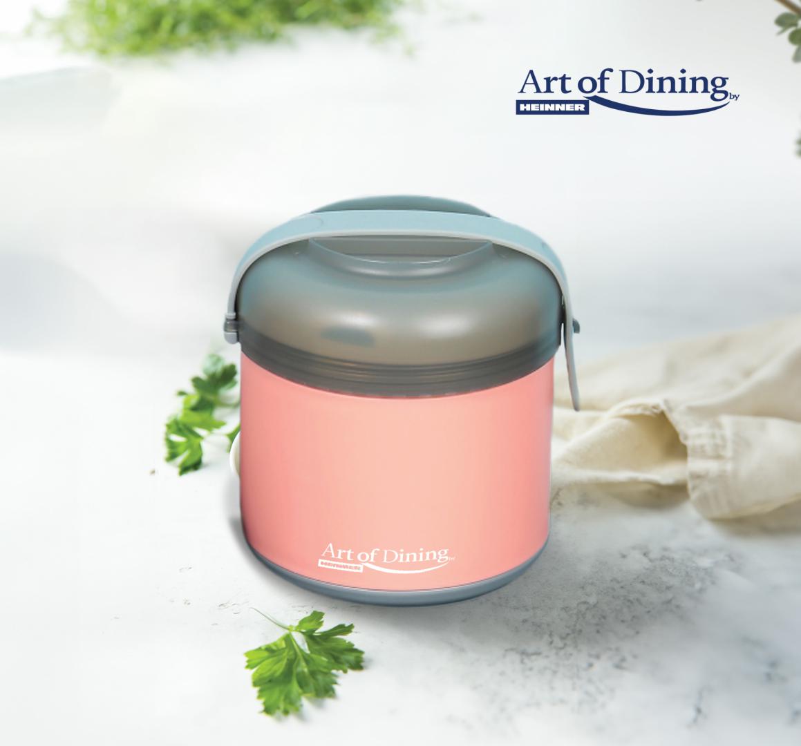 CASEROLA TERMICA 600 ML, LOCA, ART OF DINING, HEINNER (mix 2 culori in bax - 6 roz, 6 albastre)