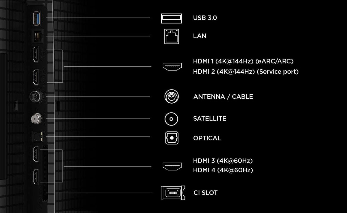 Televizor TCL QD-MiniLED 55T8D, 139 cm, Smart, Google TV, 4K Ultra HD, 144Hz