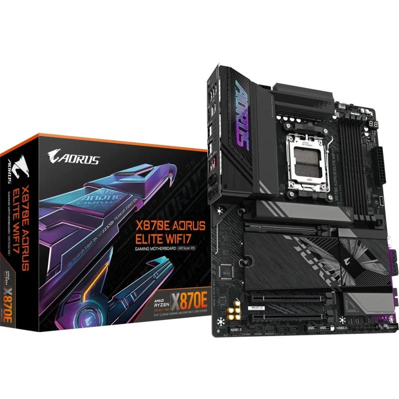 Placa de baza Gigabyte X870E AORUS ELITE WIFI7, Socket AM5, DDR5, ATX