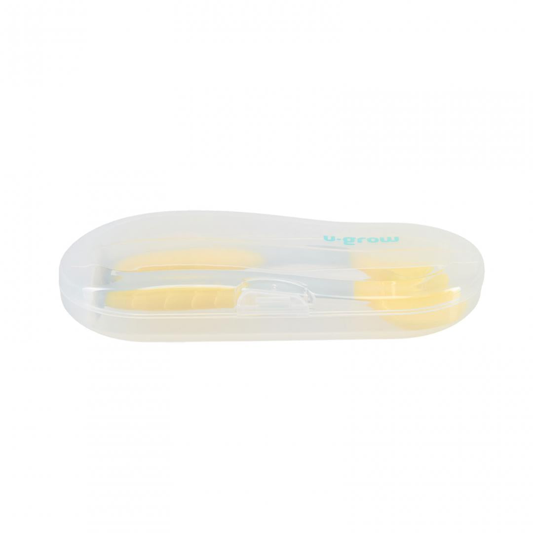 Set lingurita si furculita , galben, U-Grow