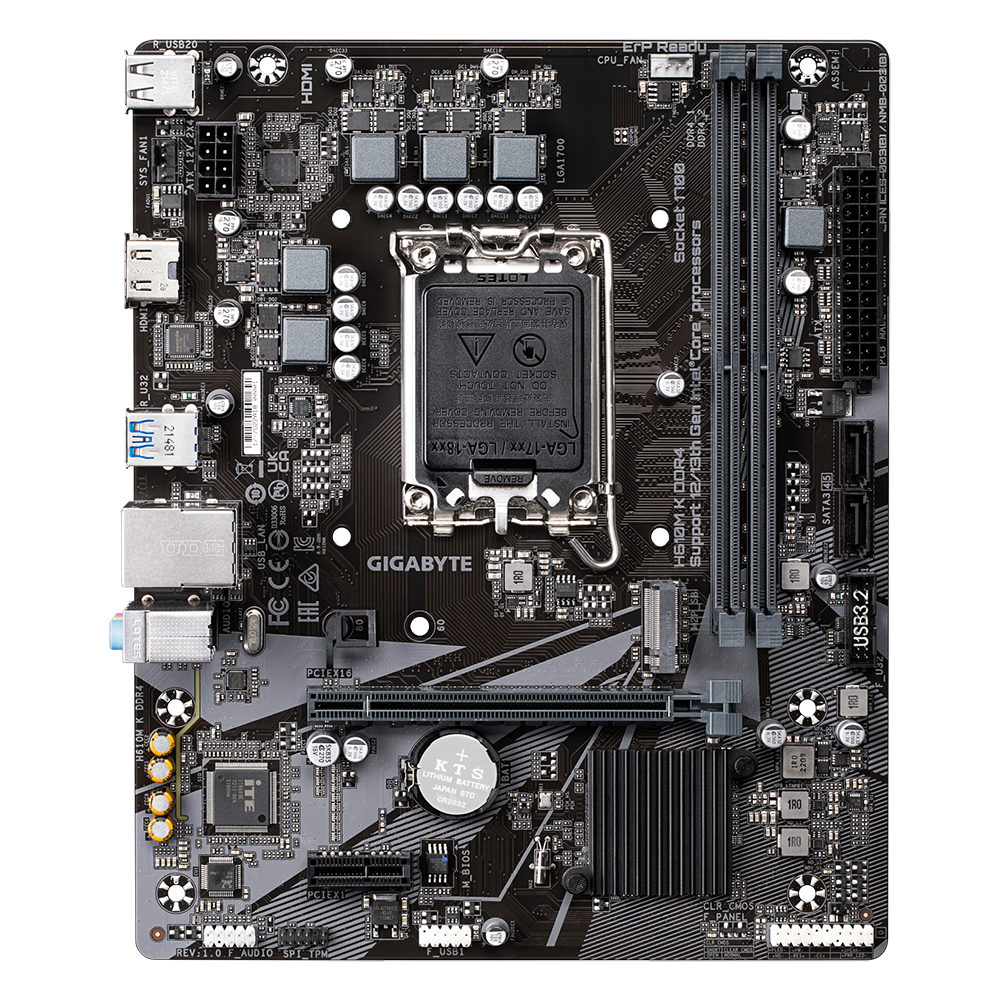 Placa de baza Gigabyte H610M K LGA 1700