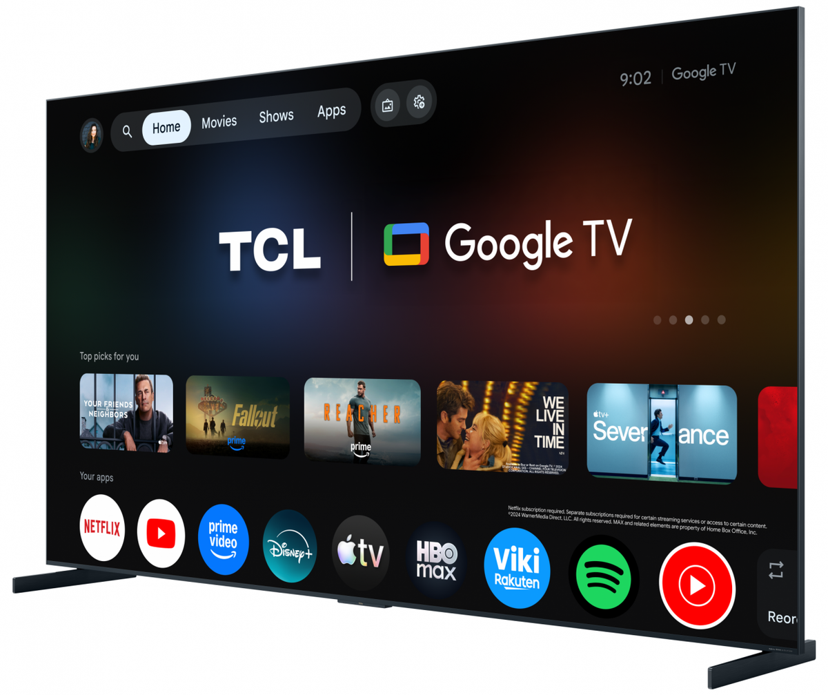 Televizor TCL RGB-MiniLed 98RM9L, 248 cm, Smart Google TV, 4K Ultra HD, 144Hz, Bang & Olufsen, Clasa F (Model 2026)