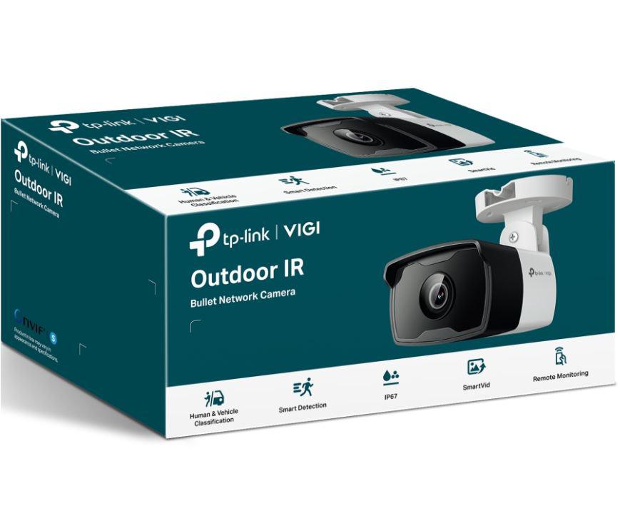 "TP-LINK VIGI 4MP Outdoor Bullet Network Camera,VIGI C340i(4mm), 1/3""Progressive Scan CMOS, obiectiv: 4mm, F2.2, unghi vizualizare, diagonal FOV: 87.4°,distanta IR: 30mm, interfata : 1 x RJ45 10/100M. Ip67"