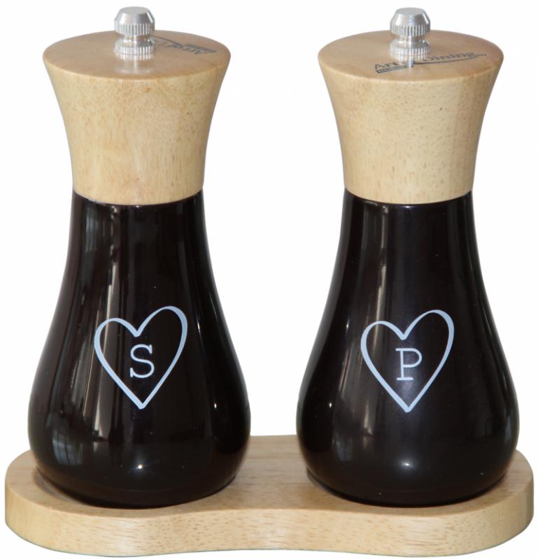 SET 2 RASNITE SARE & PIPER 15 CM +SUPORT DIN LEMN, ART OF DINING BY HEINNER