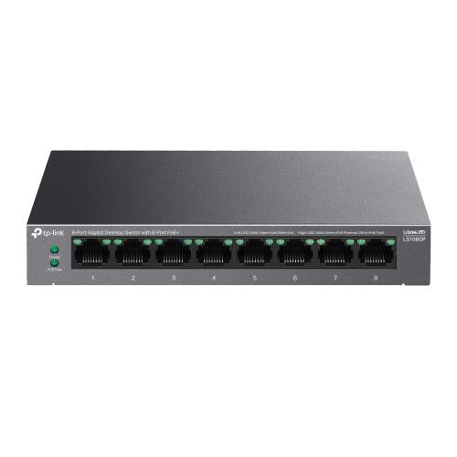 Switch TP-LINK LS108GP, Gigabit, 8, PoE