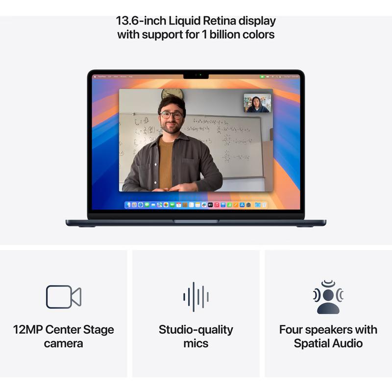 MacBook Air 13.6" Retina/Apple M4 (CPU 10-core, GPU 10-core, NeuralEngine 16-core)/16GB/ 1TB - Midnight - INT KB (2025) 35W USB‑C ( cto from MW133RO/A)
