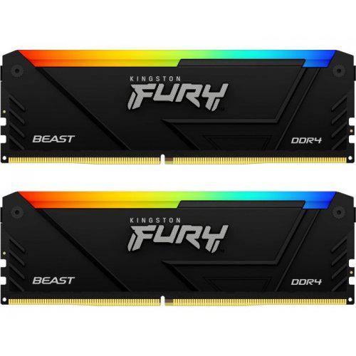 Memorie RAM Kingston FURY Beast RGB, 16GB DDR4, 3600MHz, CL17
