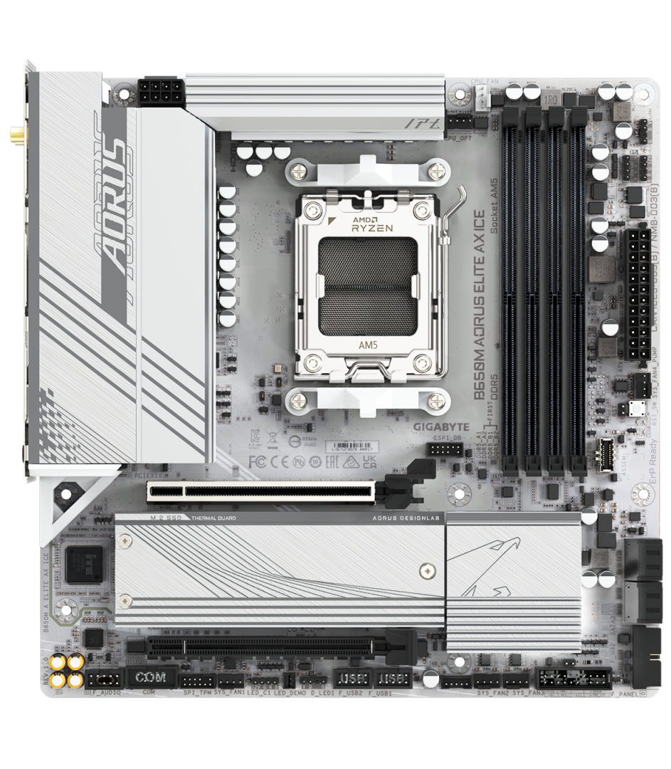 Placa de baza Gigabyte B650M AORUS ELITE AX ICE AM5