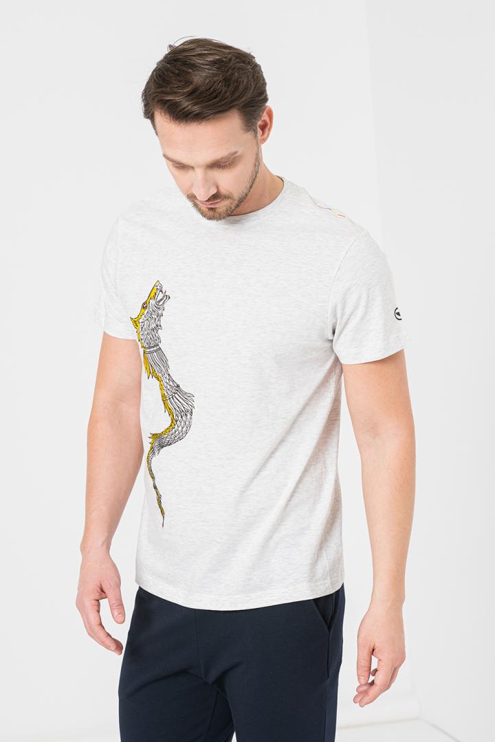 TRICOU CASUAL DRACON BARBATI LIGHT GRAY-S