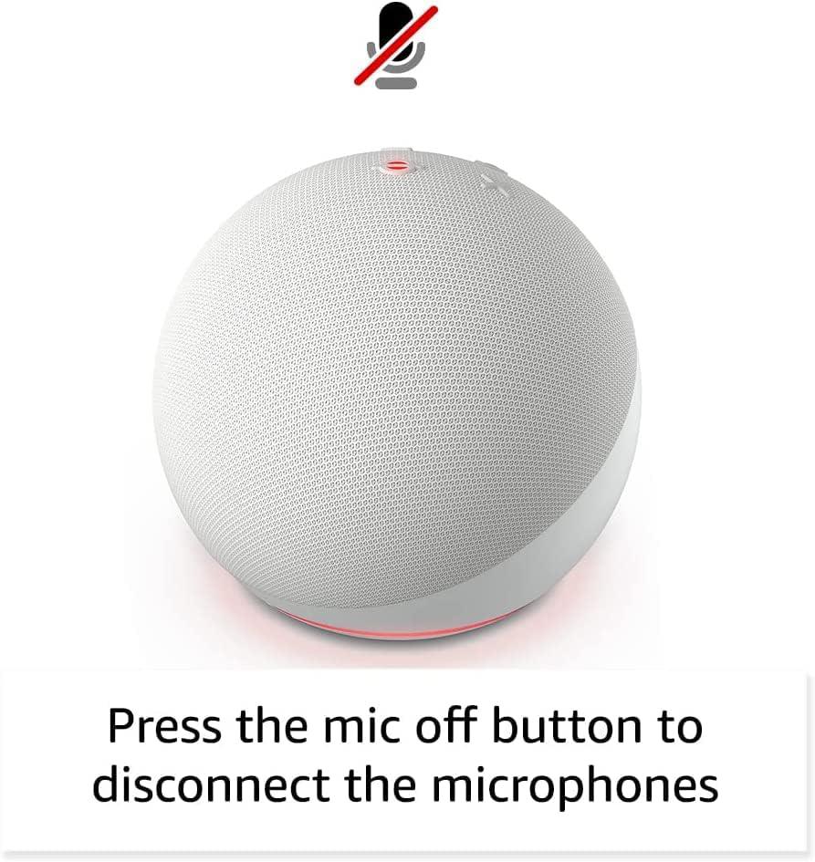 Boxa inteligenta Amazon Echo Dot 5 (2022), Control Voce Alexa, Bluetooth, Wi-Fi, Glacier White