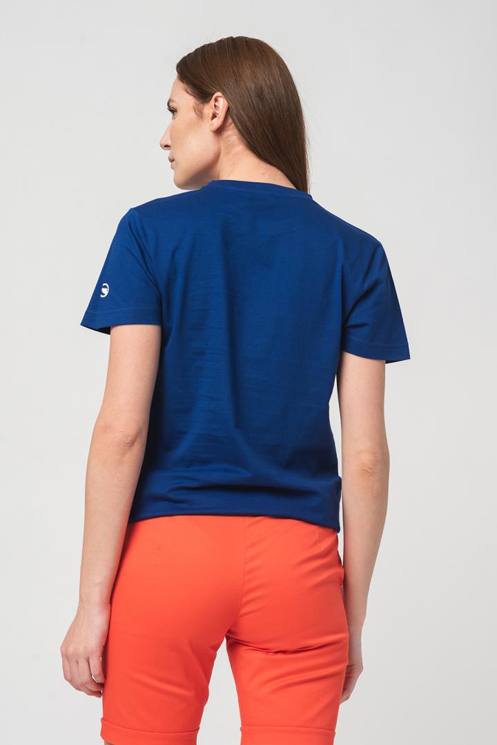 TRICOU LOGO MULTICOLOR FEMEI ROYAL BLUE-S