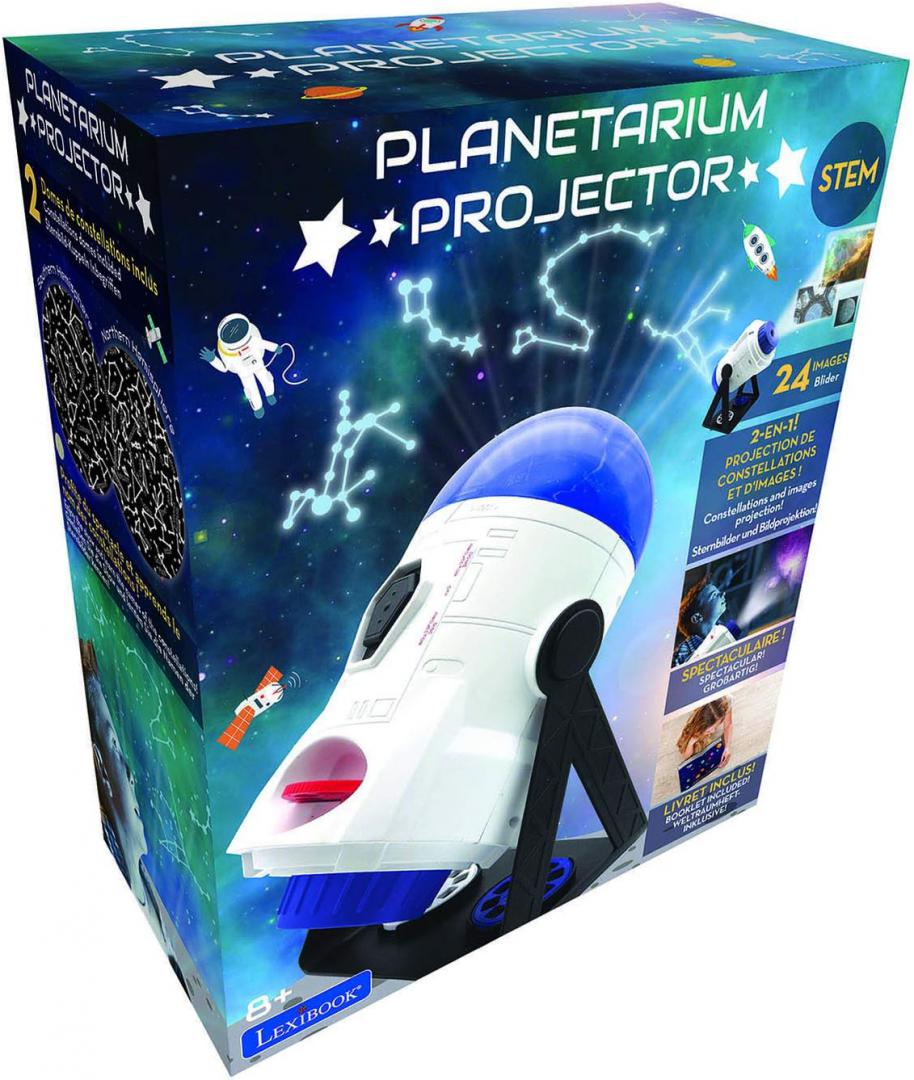 PROIECTOR CU CONSTELATII SI IMAGINI, 2IN1, 360 DE GRADE, LEXIBOOK