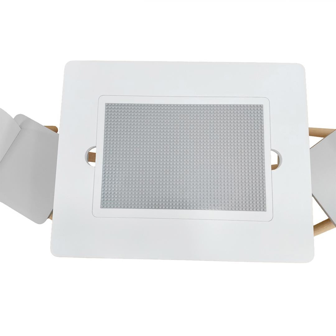 Set masuta si 2 scaune, cu spatiu de activitati, Bear, U-Grow