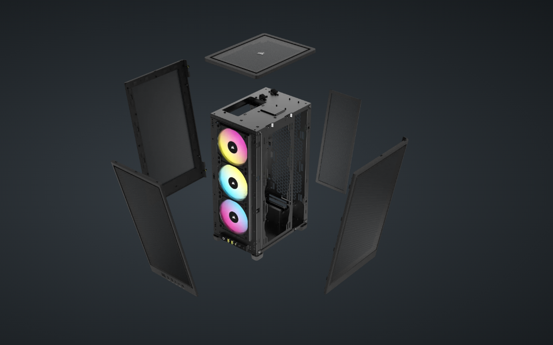 Carcasa Corsair 2000D Airflow RGB Mini-ITX NEGRU