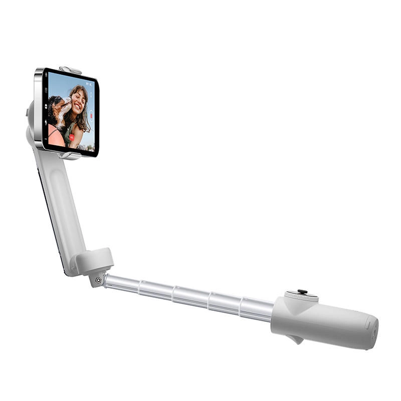 Insta360 Flow Stabilizer, lungime selfie stick incorporat 215mm, dimensiune trepied incorporat 80mm, alb