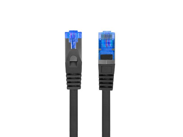 Patch cord Cat.6A S/FTP LSZH CCA 3 m negru, Fluke Passed