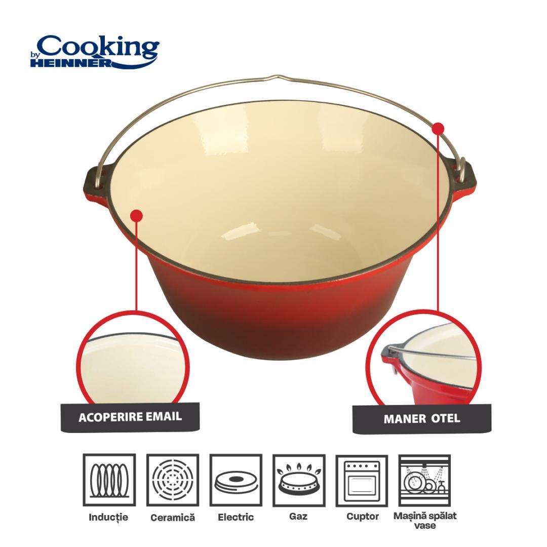 CEAUN DIN FONTA EMAILATA 37X17.5 CM, 10L, COOKING BY HEINNER