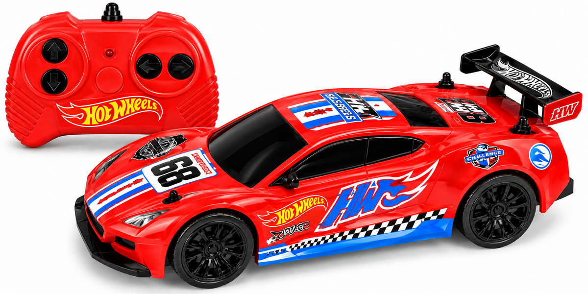 MASINUTA CU TELECOMANDA HOTWEELS,1:28,RACE TEAM, ROSIE