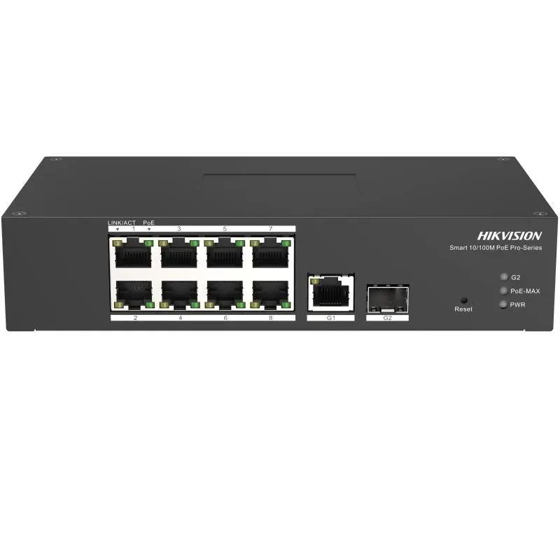 Switch Hikvision DS-3T1310P-SI/HS, Gigabit, 10 porturi, PoE