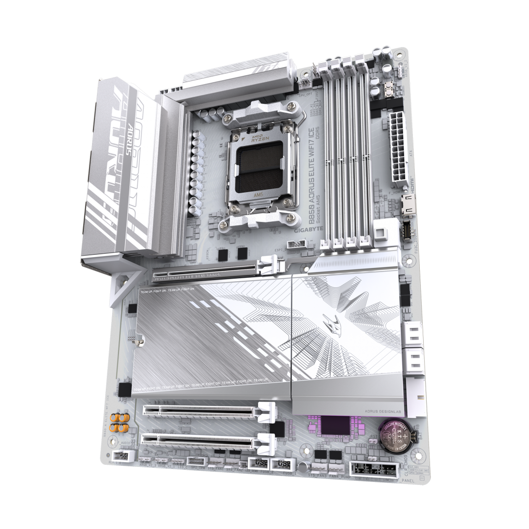 Placa de baza Gigabyte B850 AORUS ELITE WIFI7 ICE, Socket AM5, DDR5, ATX