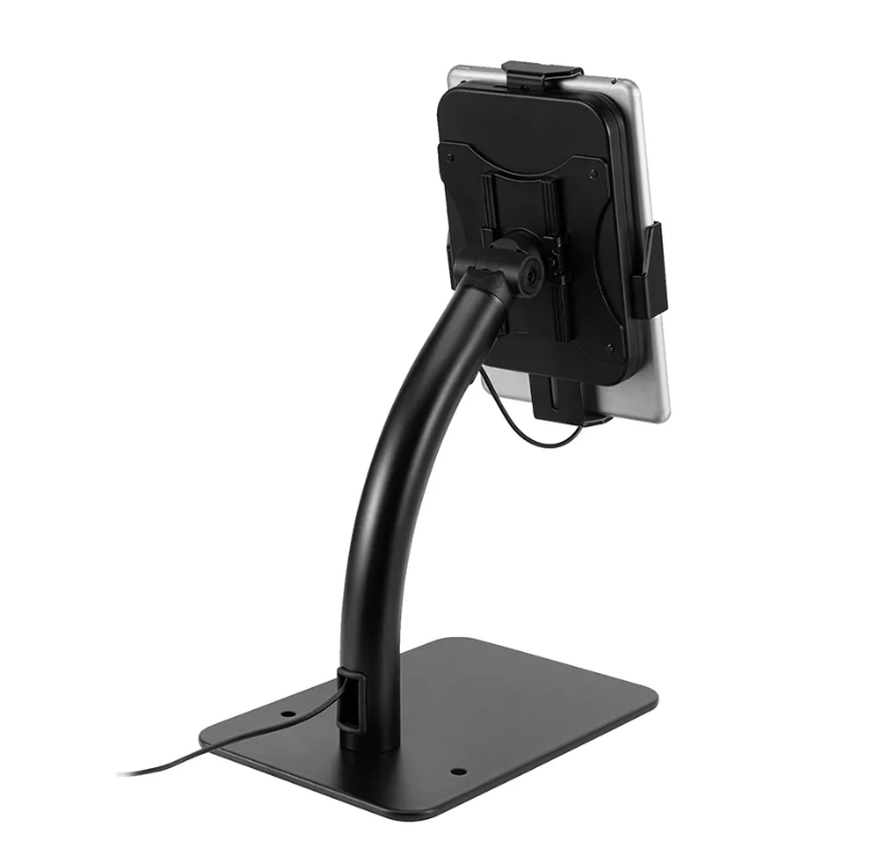 Suport de tableta Neomounts by Newstar DS15-625BL1, diagonala maxima 11", greutate maxima 1kg, tilt +20°, -110°, rotate 360°, reglare manuala, garantie 5 ani, negru